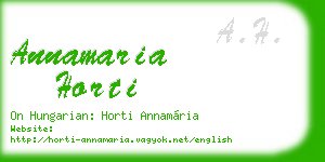 annamaria horti business card
