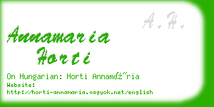 annamaria horti business card